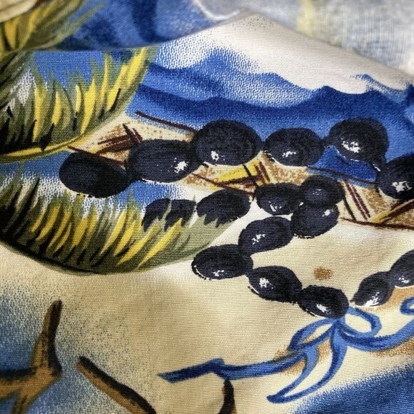 Vtg Mens Howie Hawaii Hawaiian Shirt Surfer Beach Island Floral L Large Cotton - Picture 3 of 9